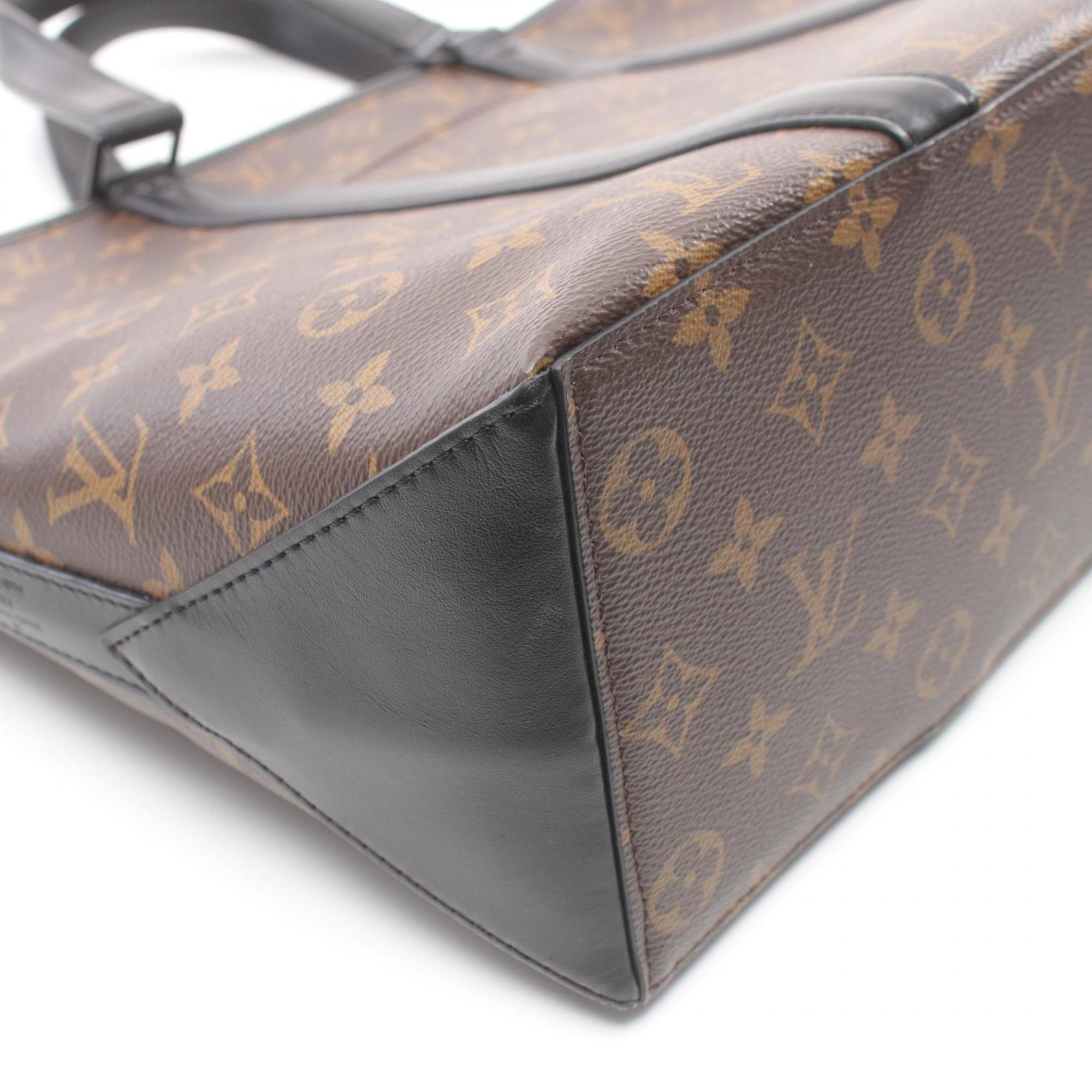 Louis Vuitton LOUIS VUITTON Weekend Tote PM Bag Coated Canvas Leather Monogram Macassar Men's Women's Brown Black M45734