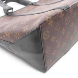 Louis Vuitton LOUIS VUITTON Weekend Tote PM Bag Coated Canvas Leather Monogram Macassar Men's Women's Brown Black M45734