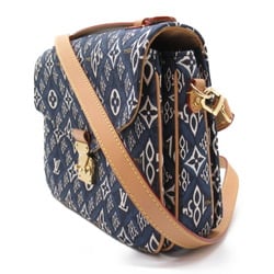 Louis Vuitton LOUIS VUITTON SINCE1854 Pochette Metis MM Shoulder Bag Coated Canvas Monogram Jacquard Women's Navy M57395