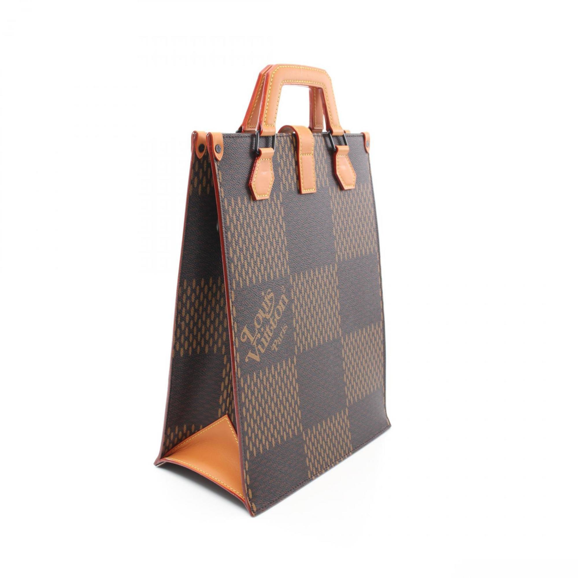 LOUIS VUITTON x NIGO Tote LV Squared Bag Coated Canvas Leather Damier Giant Men's Women's Brown N40355