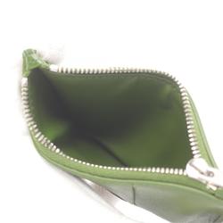 BOTTEGA VENETA Cassette Business Card Holder/Card Case Leather Women's Green 679843