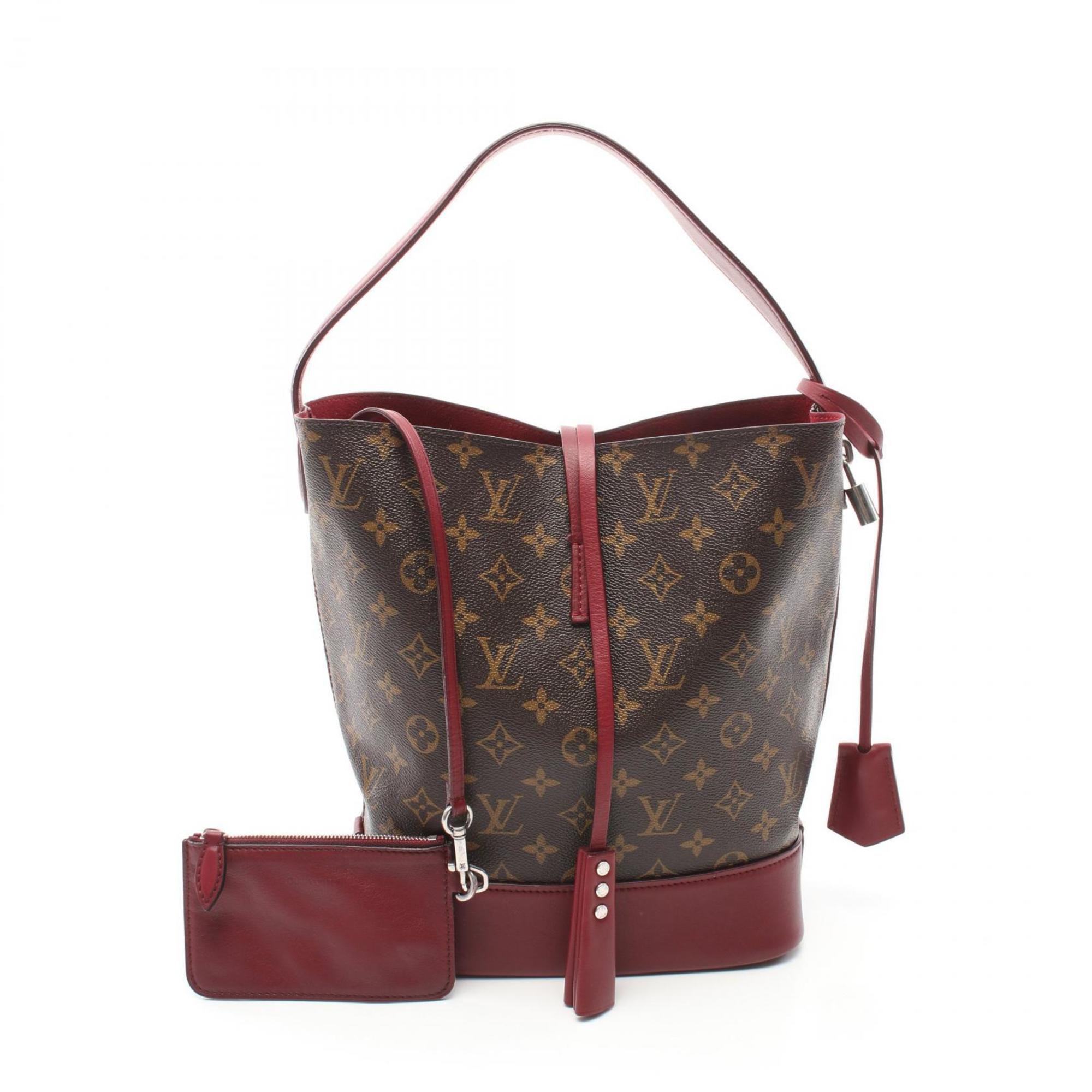 Louis Vuitton Idole NN14GM Handbag Bag Coated Canvas Leather Monogram Women's Brown Bordeaux M94545