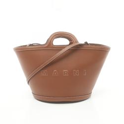 MARNI TROPICALIA Tropicalia handbag, leather bag, women's, brown