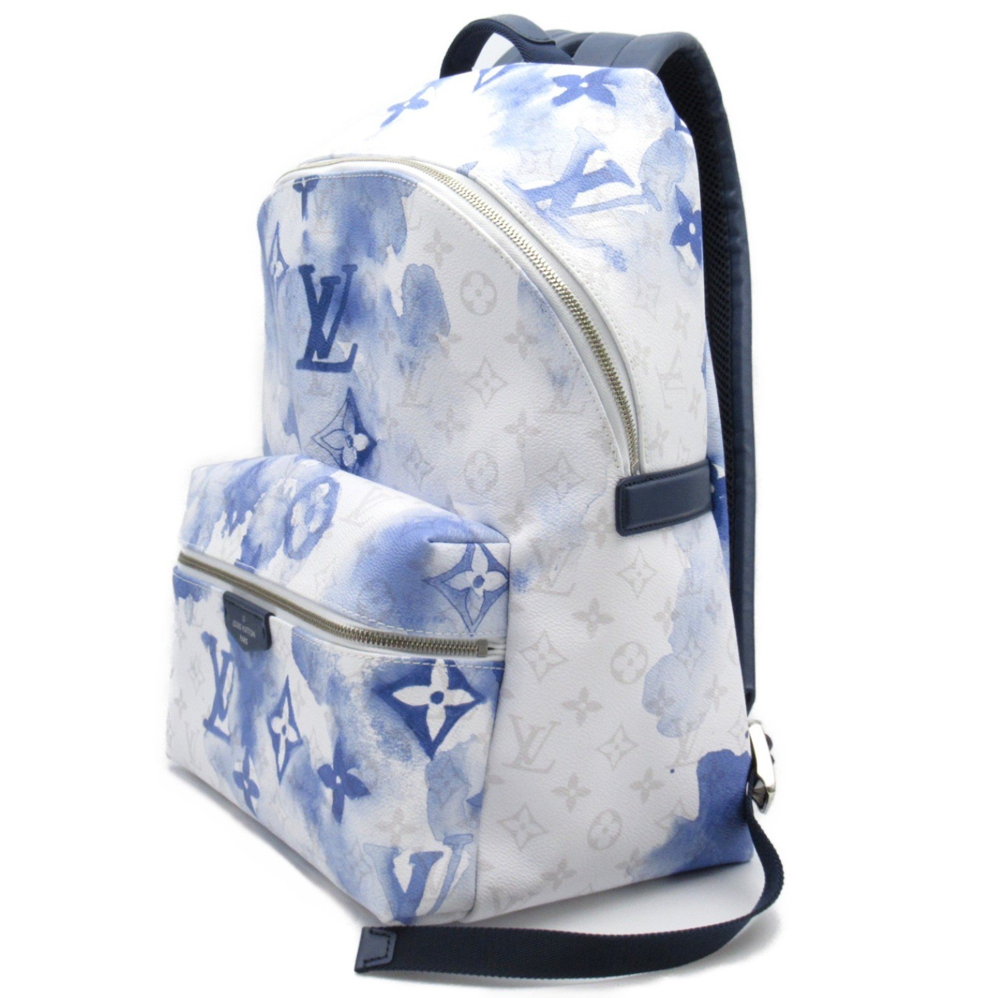 Louis Vuitton LOUIS VUITTON Discovery Backpack Rucksack Bag Coated Canvas Watercolor Monogram Men's Women's Blue M45760