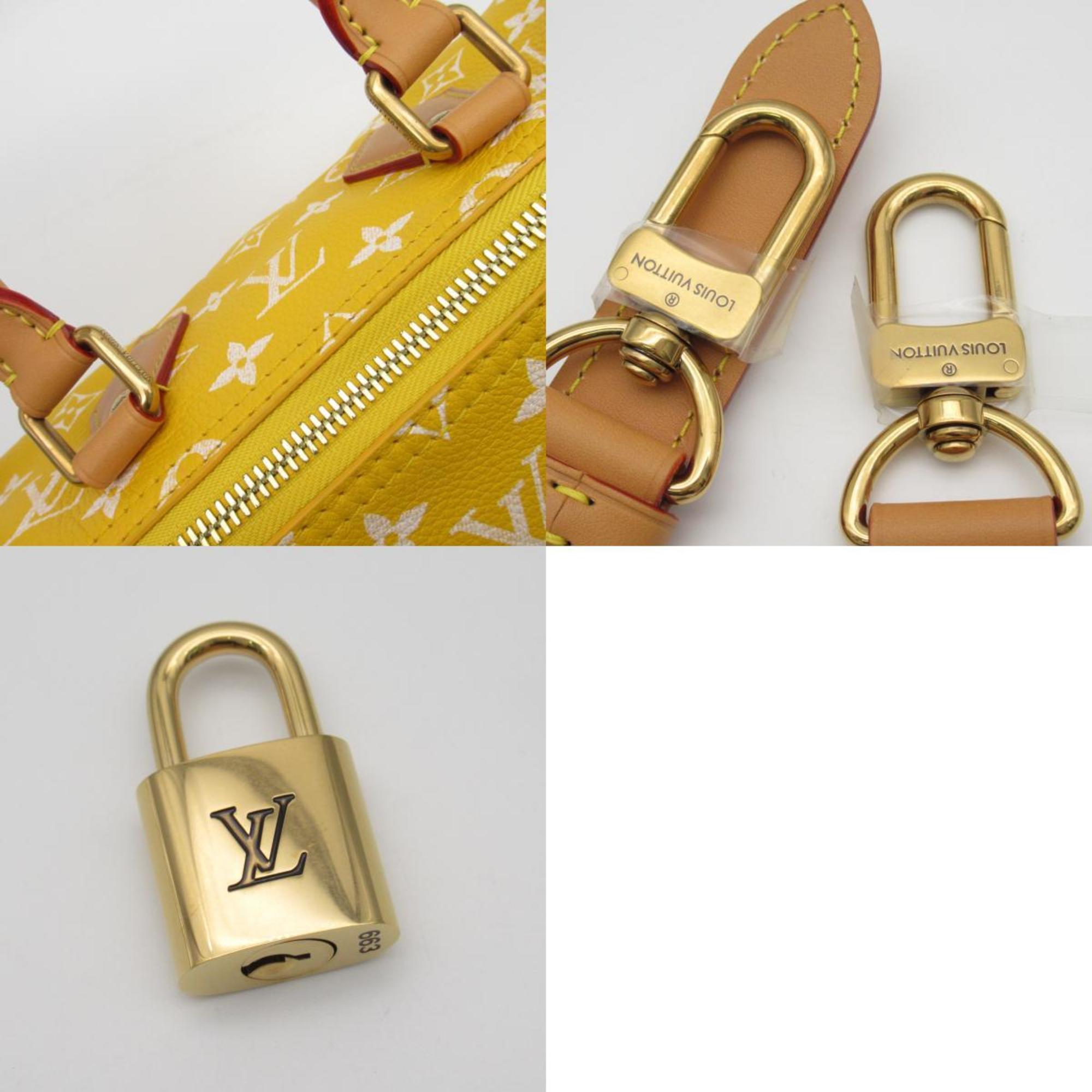 Louis Vuitton Speedy P9 Bandouliere 25 Shoulder Bag Leather Monogram Women's Yellow Jaune Matte M24426