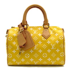 Louis Vuitton Speedy P9 Bandouliere 25 Shoulder Bag Leather Monogram Women's Yellow Jaune Matte M24426