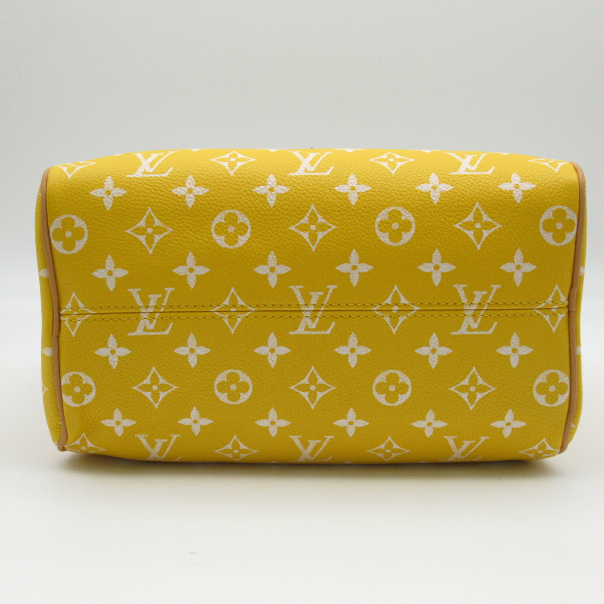 Louis Vuitton Speedy P9 Bandouliere 25 Shoulder Bag Leather Monogram Women's Yellow Jaune Matte M24426