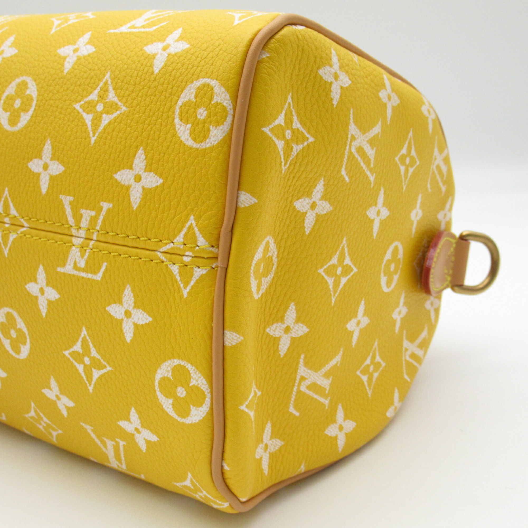 Louis Vuitton Speedy P9 Bandouliere 25 Shoulder Bag Leather Monogram Women's Yellow Jaune Matte M24426