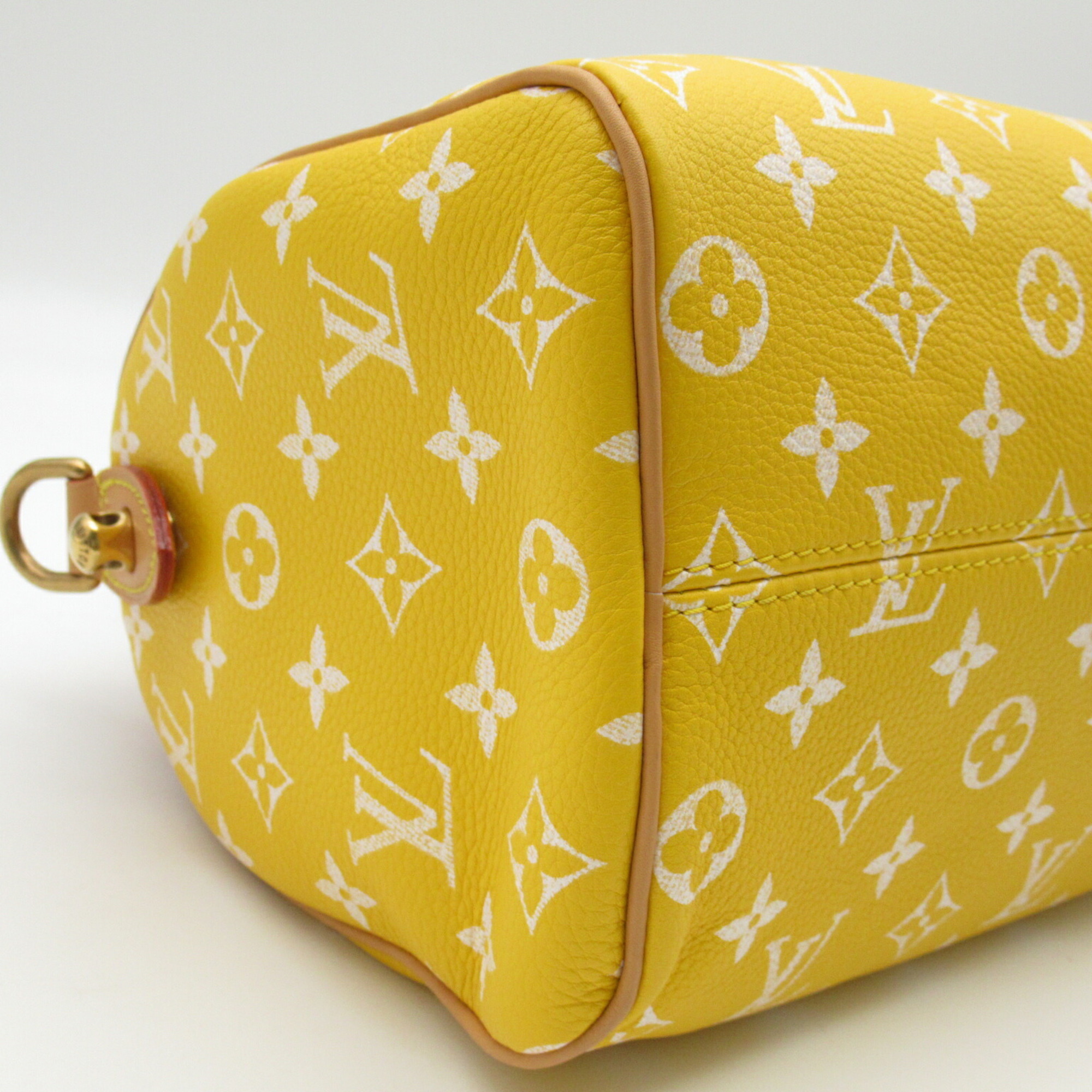 Louis Vuitton Speedy P9 Bandouliere 25 Shoulder Bag Leather Monogram Women's Yellow Jaune Matte M24426