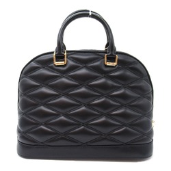 Louis Vuitton Alma PM Handbag, Lambskin, Women's, Black, M23688