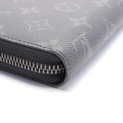 Louis Vuitton Zippy Organizer NM Monogram Eclipse Round Long Wallet Coated Canvas Men's Black M82081