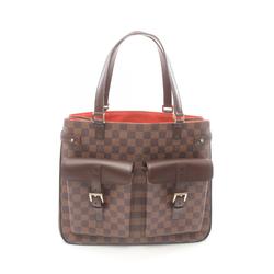 Louis Vuitton LOUIS VUITTON Uzes Tote Bag Coated Canvas Leather Damier Women's Brown N51128