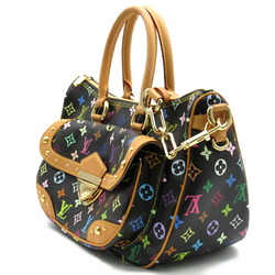 Louis Vuitton Rita Shoulder Bag, Coated Canvas, Monogram Multicolor, Women's, Black, M40215