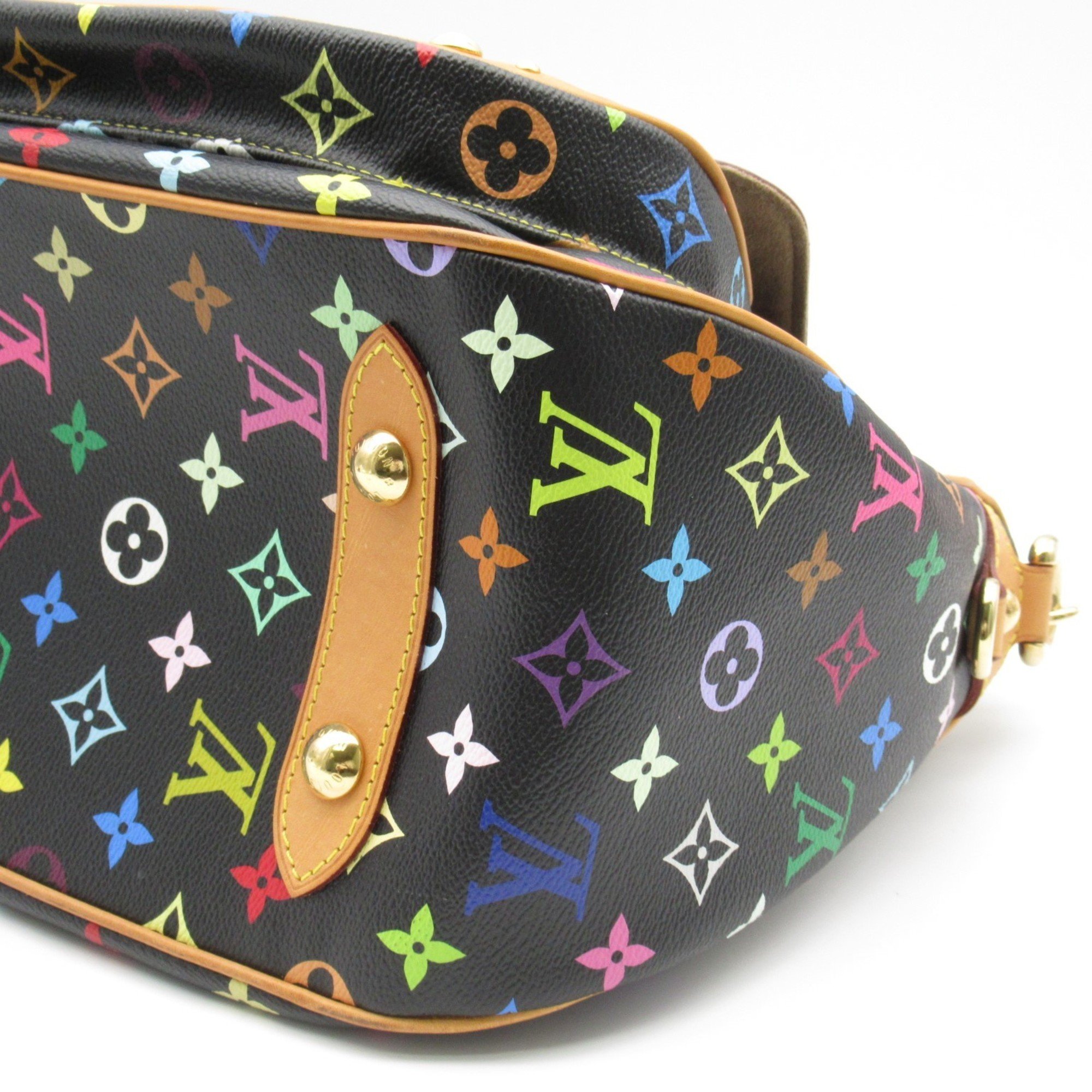 Louis Vuitton Rita Shoulder Bag, Coated Canvas, Monogram Multicolor, Women's, Black, M40215