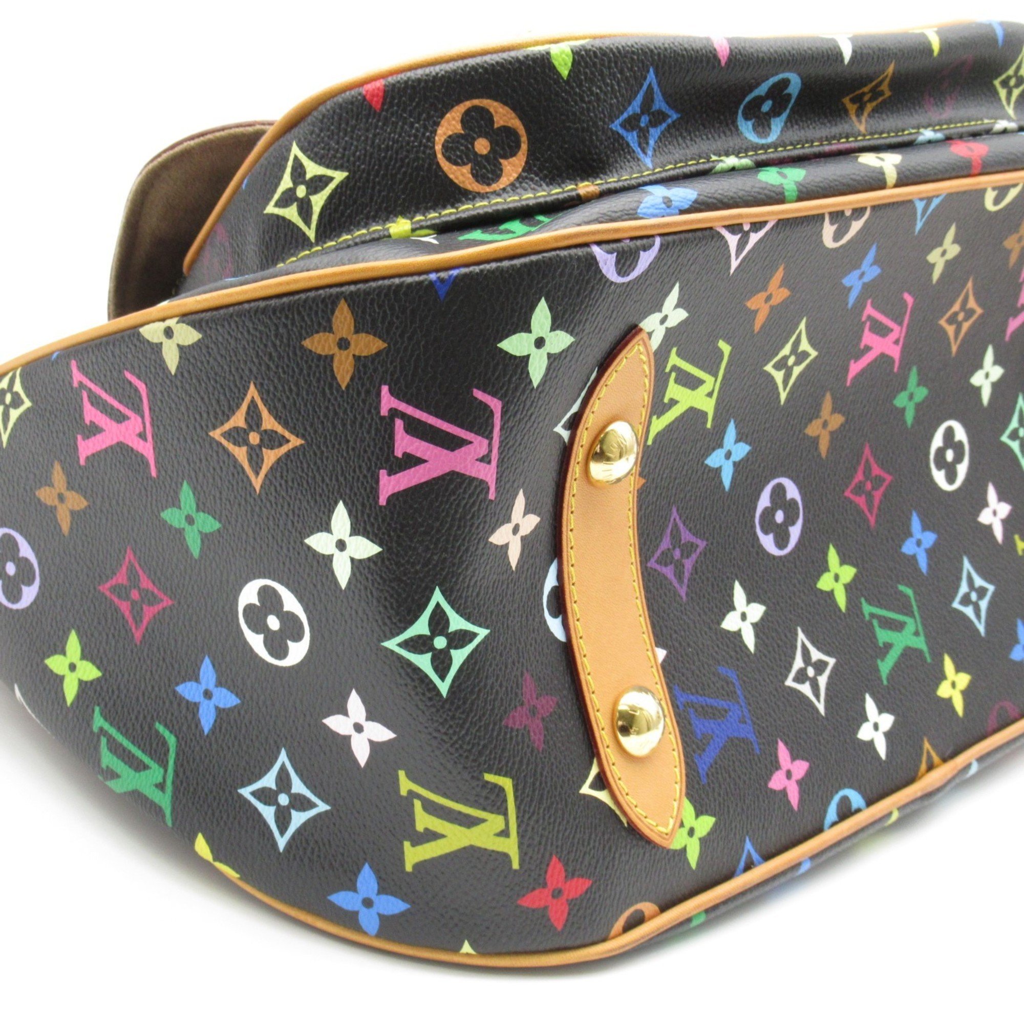 Louis Vuitton Rita Shoulder Bag, Coated Canvas, Monogram Multicolor, Women's, Black, M40215