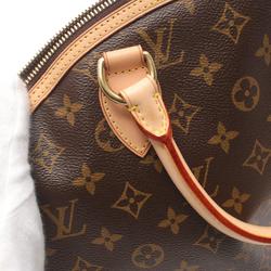 Louis Vuitton Lockit Handbag Bag Coated Canvas Leather Monogram Women's Brown M40102