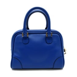 LOEWE Amazona 75 Handbag, Lambskin, Women's, Blue, 301.30P.L01