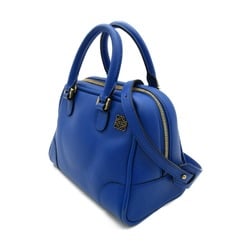 LOEWE Amazona 75 Handbag, Lambskin, Women's, Blue, 301.30P.L01