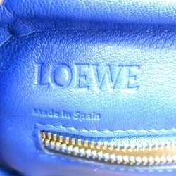 LOEWE Amazona 75 Handbag, Lambskin, Women's, Blue, 301.30P.L01