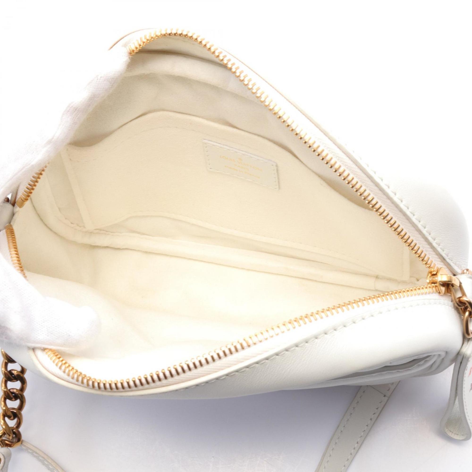 Louis Vuitton LOUIS VUITTON New Wave Camera Bag Shoulder Leather Women's White M53863