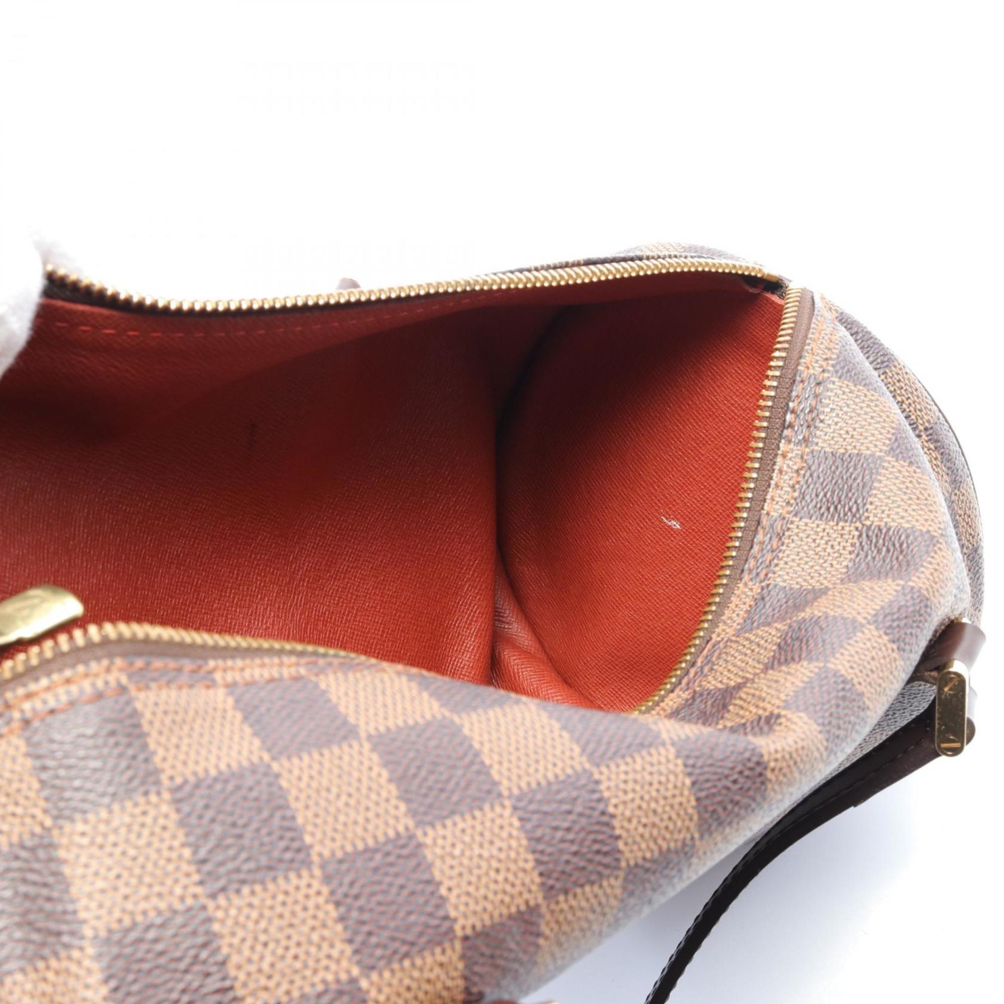 LOUIS VUITTON Papillon 30 Damier Ebene Handbag Bag Coated Canvas Leather Women's Brown N51303