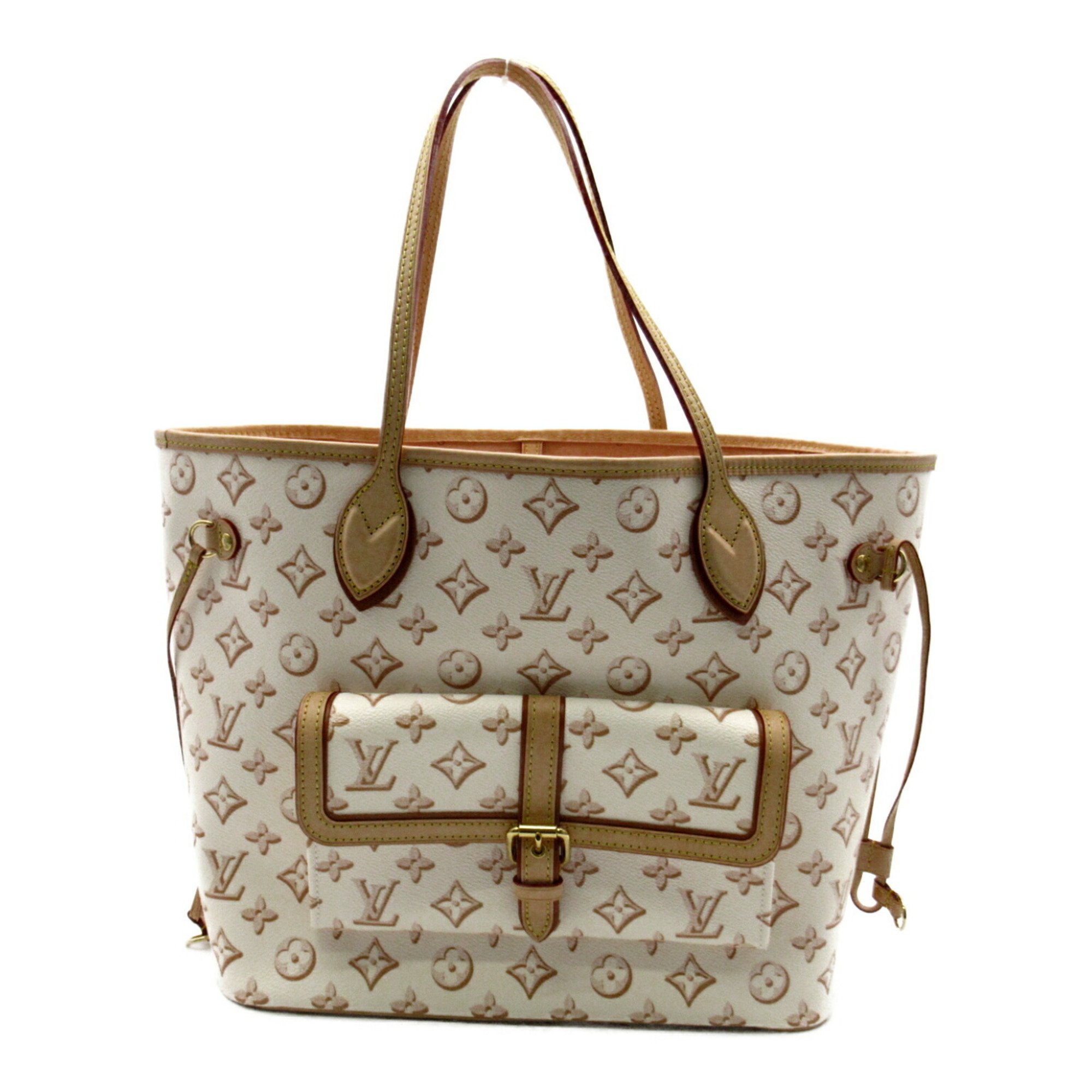 Louis Vuitton Neverfull MM Bag Coated Canvas Fall For You Monogram Women's White M20921