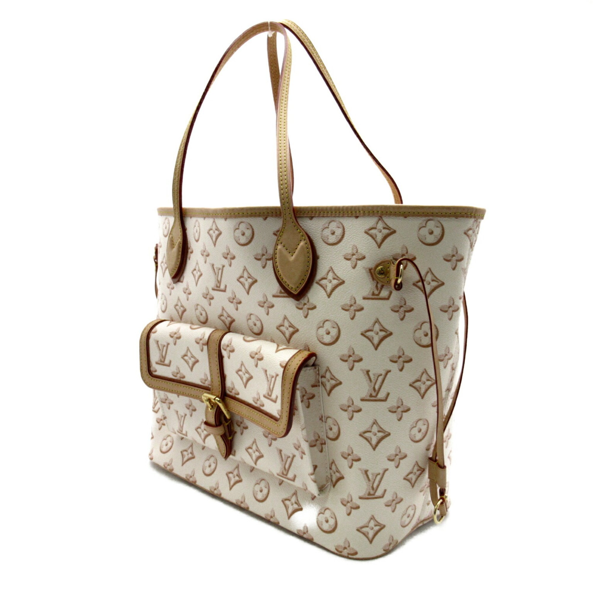 Louis Vuitton Neverfull MM Bag Coated Canvas Fall For You Monogram Women's White M20921