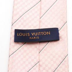 LOUIS VUITTON Cravit Ec Rose Clair Necktie Clothing Silk Men's Pink Grey White M67981