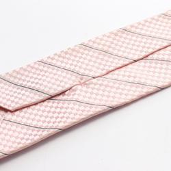 LOUIS VUITTON Cravit Ec Rose Clair Necktie Clothing Silk Men's Pink Grey White M67981