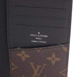 Louis Vuitton LOUIS VUITTON Portefeuille Tanon Bi-fold Long Wallet Coated Canvas Leather Monogram Macassar Men's Brown Black M93800