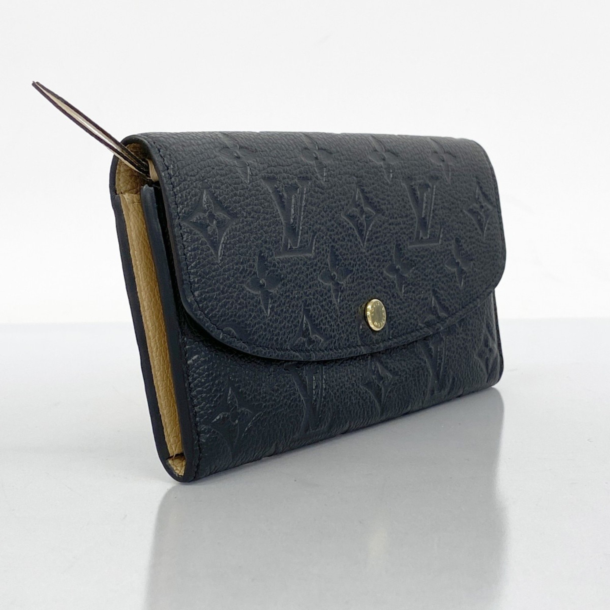 Louis Vuitton Long Wallet Monogram Empreinte Portefeuille Emilie M62369 Noir Ladies