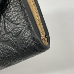 Louis Vuitton Long Wallet Monogram Empreinte Portefeuille Emilie M62369 Noir Ladies