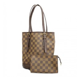 Louis Vuitton Tote Bag Damier Marais N42240 Ebene Ladies