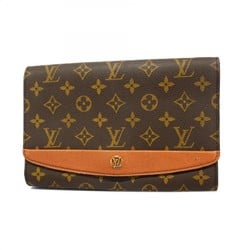 Louis Vuitton Clutch Bag Monogram Bordeaux 24 M51798 Brown Women's