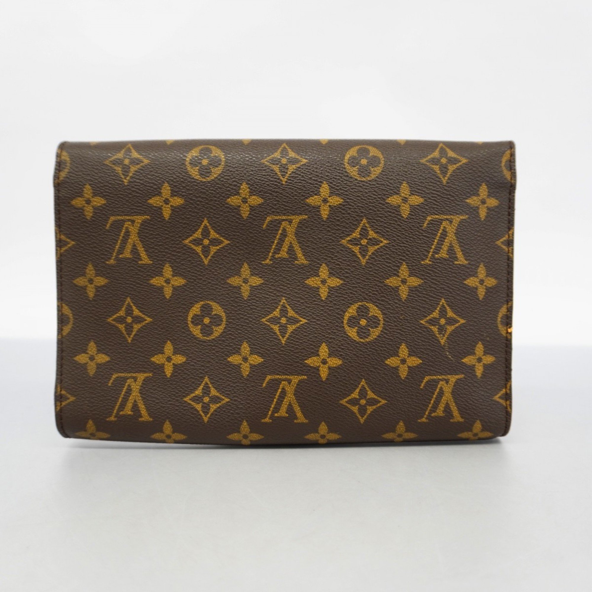 Louis Vuitton Clutch Bag Monogram Bordeaux 24 M51798 Brown Women's