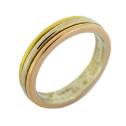 Cartier Ring Trinity Wedding #50 K18YG Yellow Gold K18PG Pink K18WG White #48 Ladies