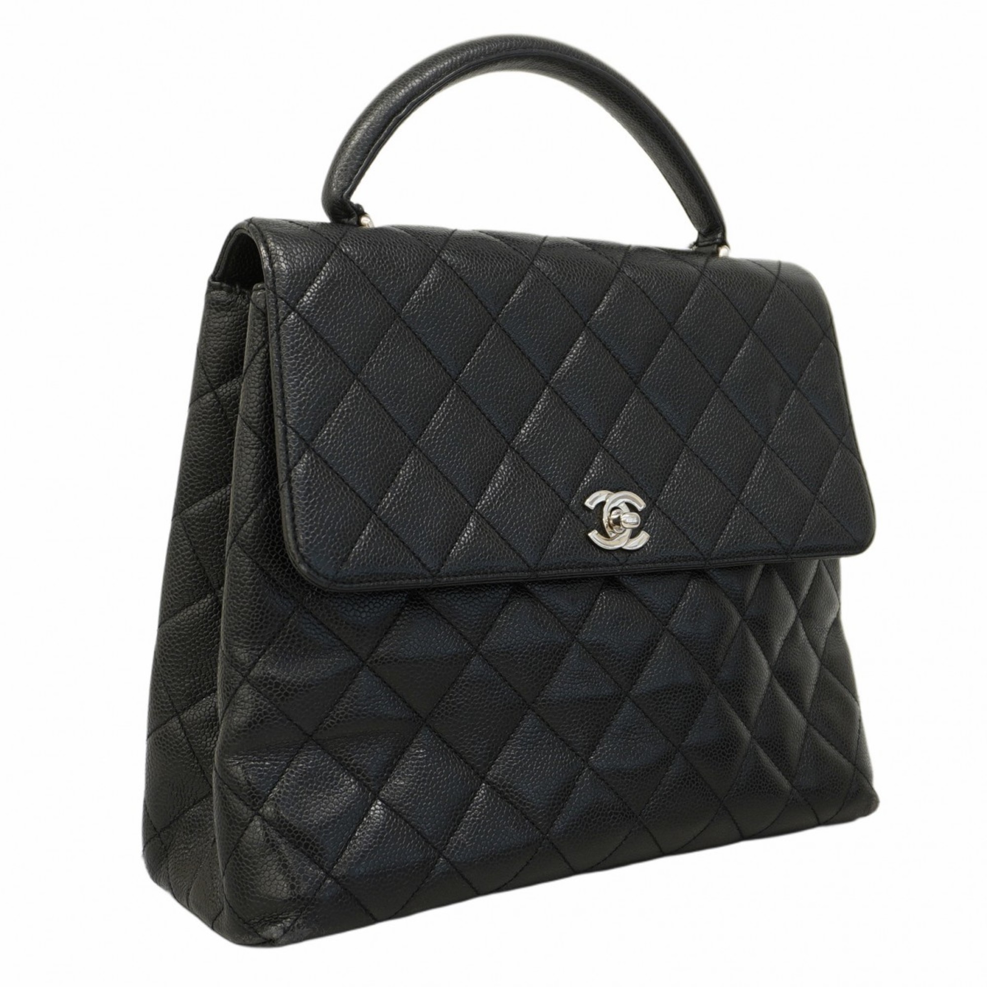 Chanel handbag Matelasse caviar skin black ladies