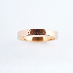 Cartier Ring Engraved K18PG Pink Gold #53 Ladies