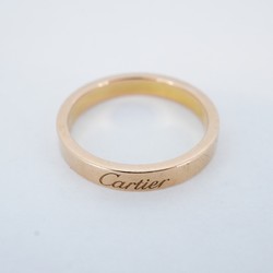 Cartier Ring Engraved K18PG Pink Gold #53 Ladies