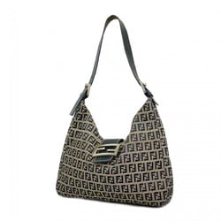 Fendi Zucchino Shoulder Bag in Navy Nylon Canvas for Women