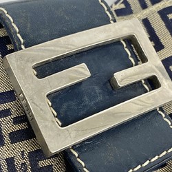 Fendi Zucchino Shoulder Bag in Navy Nylon Canvas for Women