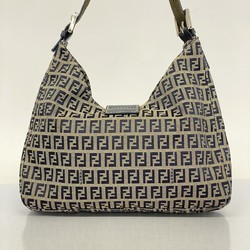 Fendi Zucchino Shoulder Bag in Navy Nylon Canvas for Women