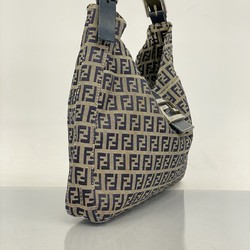 Fendi Zucchino Shoulder Bag in Navy Nylon Canvas for Women