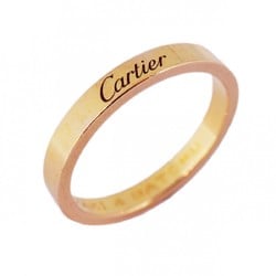 Cartier Ring Engraved K18PG Pink Gold #59 Ladies