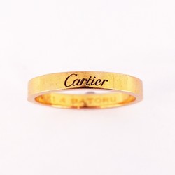 Cartier Ring Engraved K18PG Pink Gold #59 Ladies