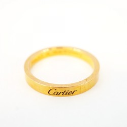 Cartier Ring Engraved K18PG Pink Gold #59 Ladies