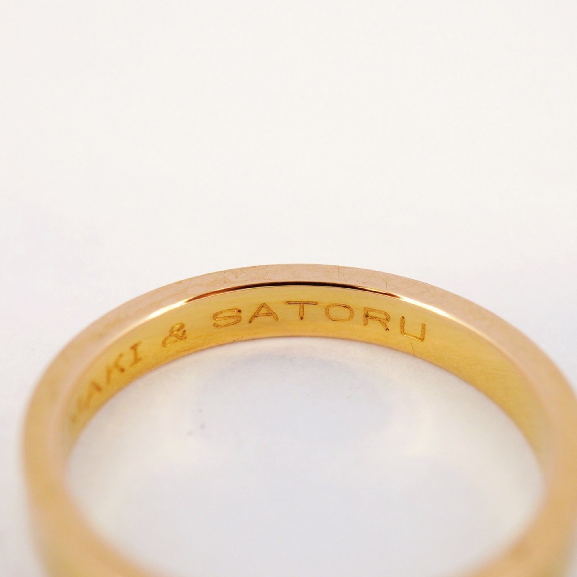 Cartier Ring Engraved K18PG Pink Gold #59 Ladies