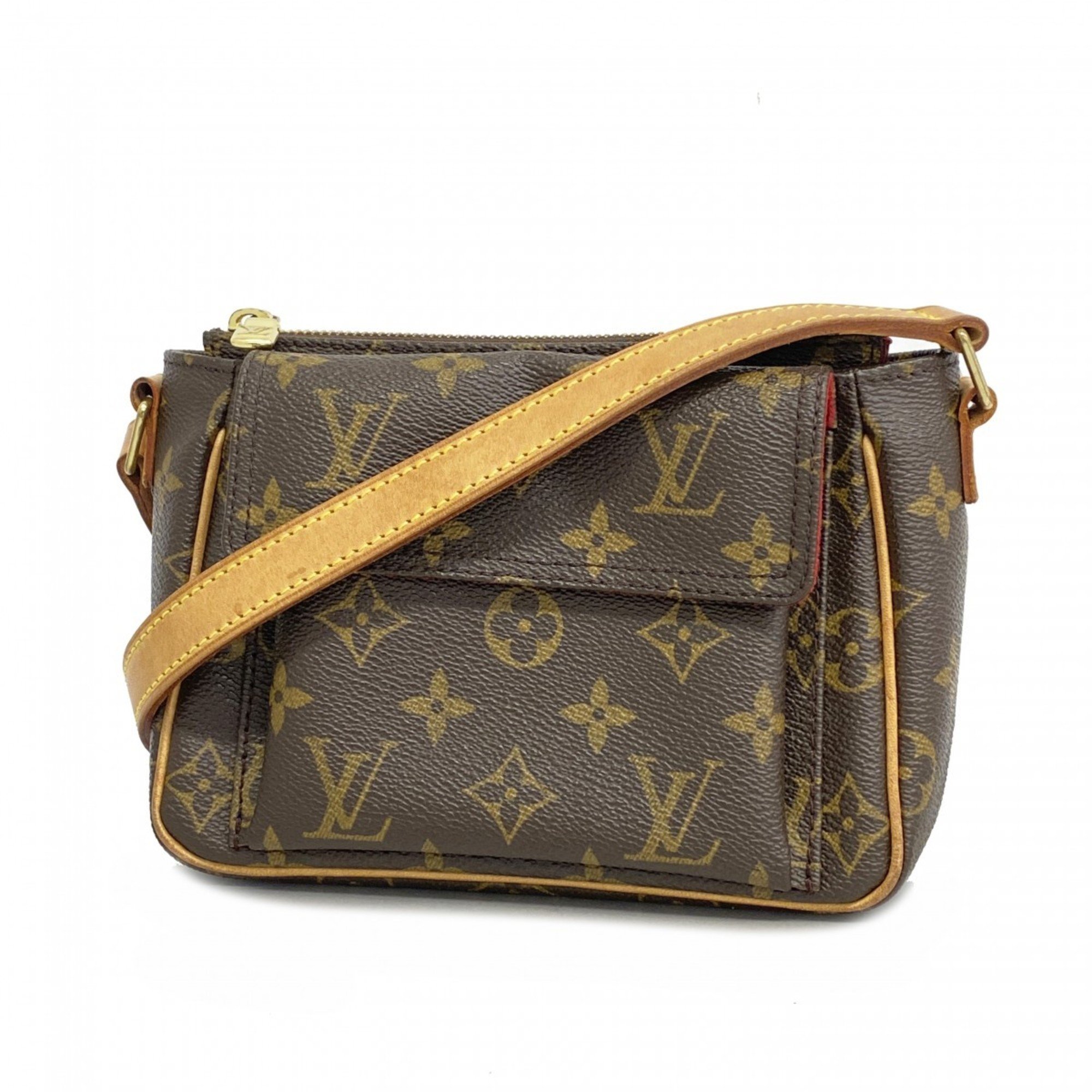 Louis Vuitton Shoulder Bag Monogram Vivacite PM M51165 Brown Ladies