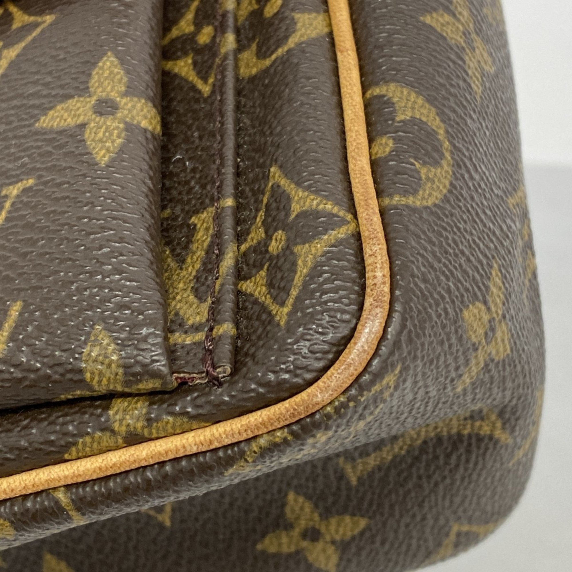 Louis Vuitton Shoulder Bag Monogram Vivacite PM M51165 Brown Ladies