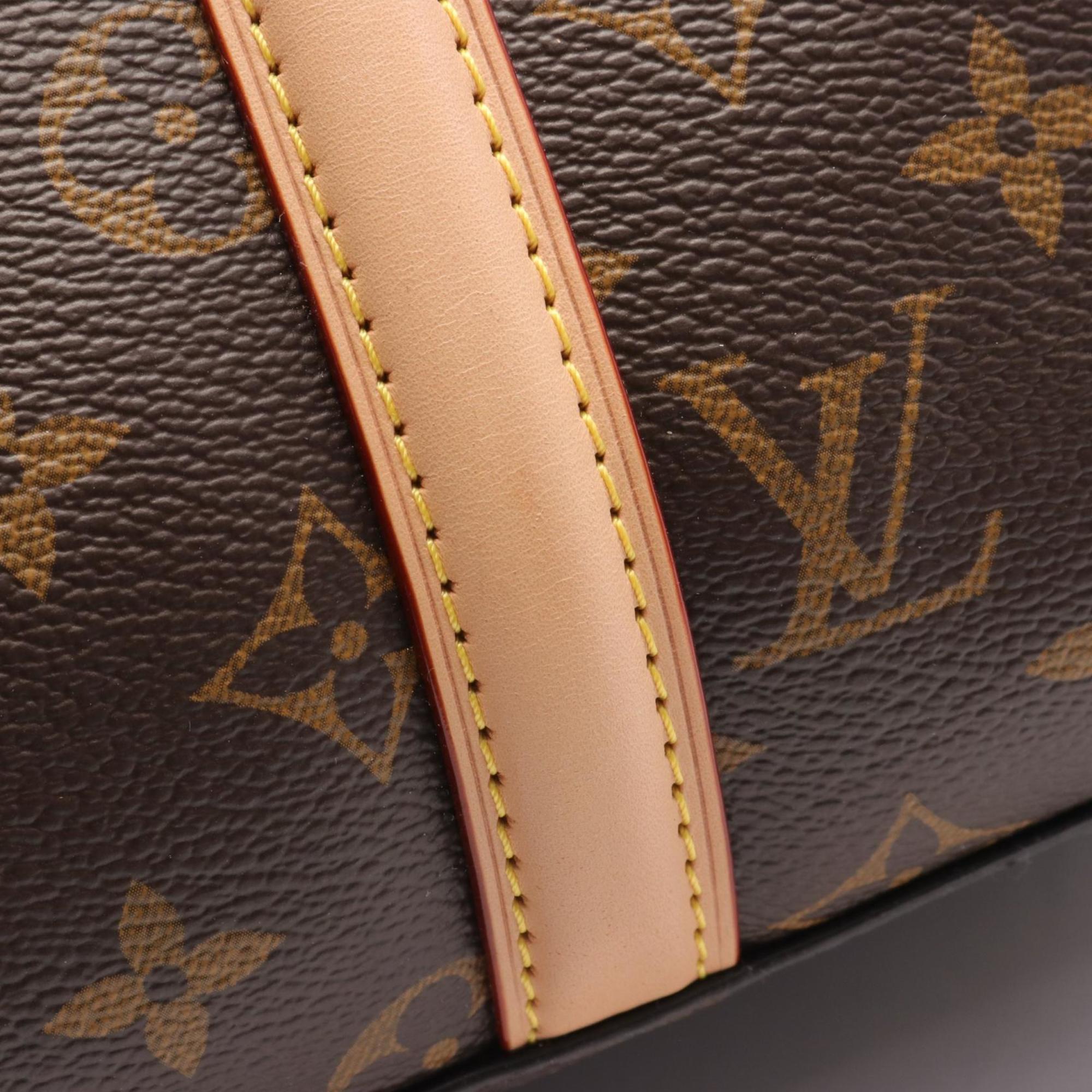 Louis Vuitton Soufflot MM Handbag Bag Coated Canvas Leather Monogram Women's Brown M44816